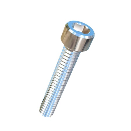 Allied Titanium #2-56 Socket Head Cap Screw, Socket, Plain Titanium, 1/2 in Length 0032532